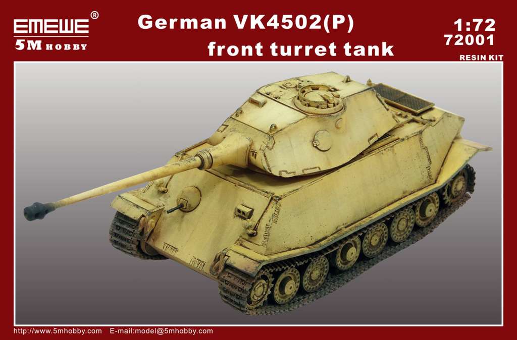 5MHobby Kit 72001 - German Heavy Tank 8.8 cm Type 180 - Prototype